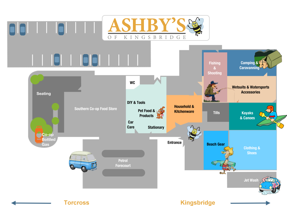 Explore the Store Ashby's Leisure Superstore, Kingsbridge, Devon